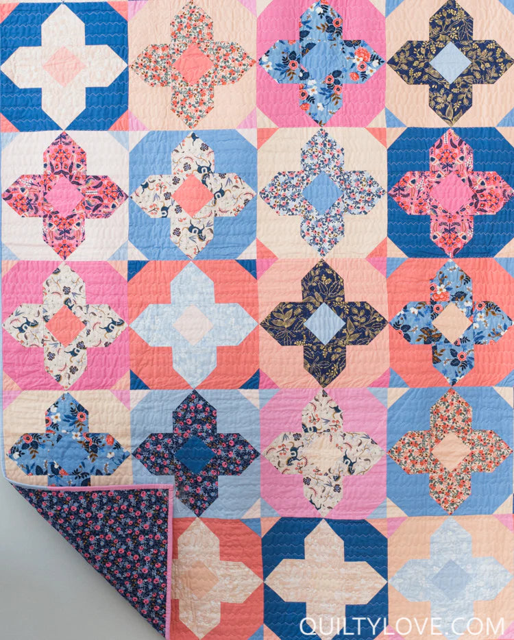 Geo Gems Quilt Pattern by Quilty Love