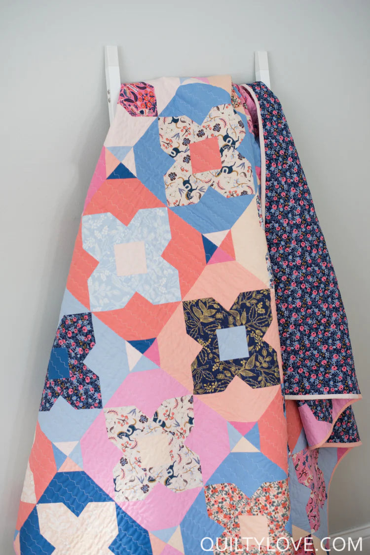 Geo Gems Quilt Pattern by Quilty Love