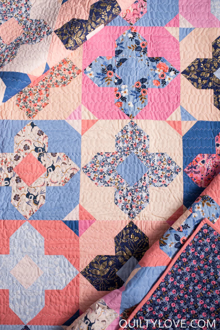 Geo Gems Quilt Pattern by Quilty Love