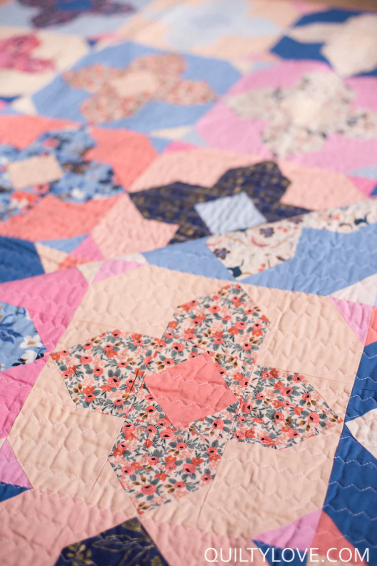 Geo Gems Quilt Pattern by Quilty Love