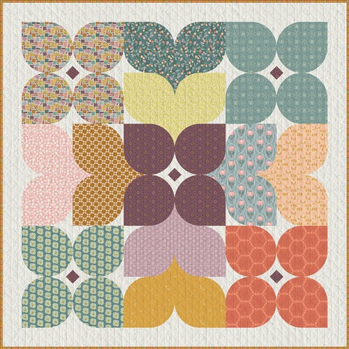 GeoBloom by Sewcial Bee Collective : Wild Abundance Quilt Pattern by Eudaimonia Studio