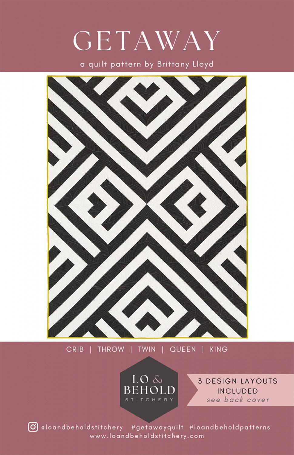 Getaway Quilt Pattern by Lo & Behold Stitchery