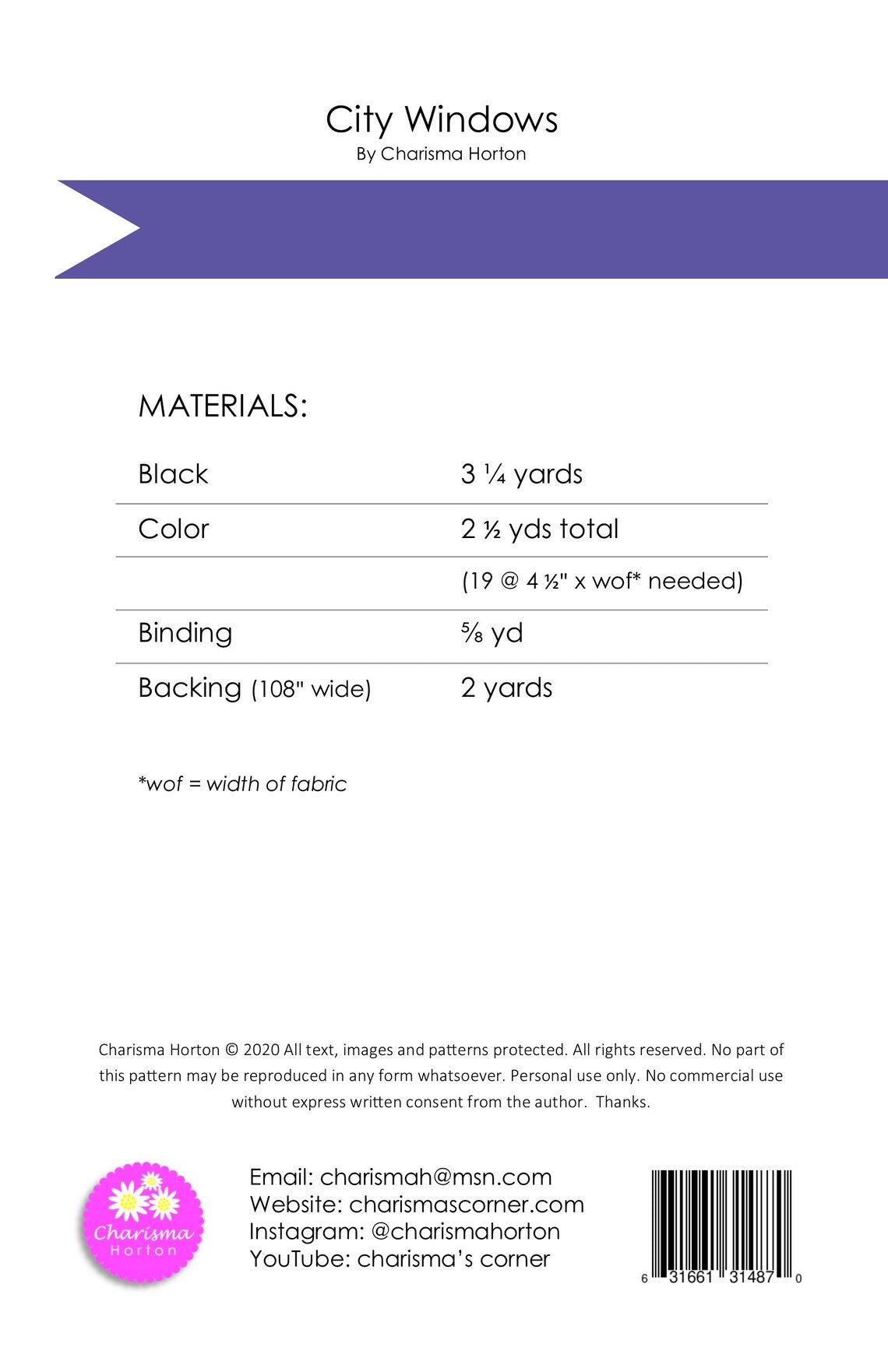 Ghostly Garden by KP Creates : City Windows Quilt Kit