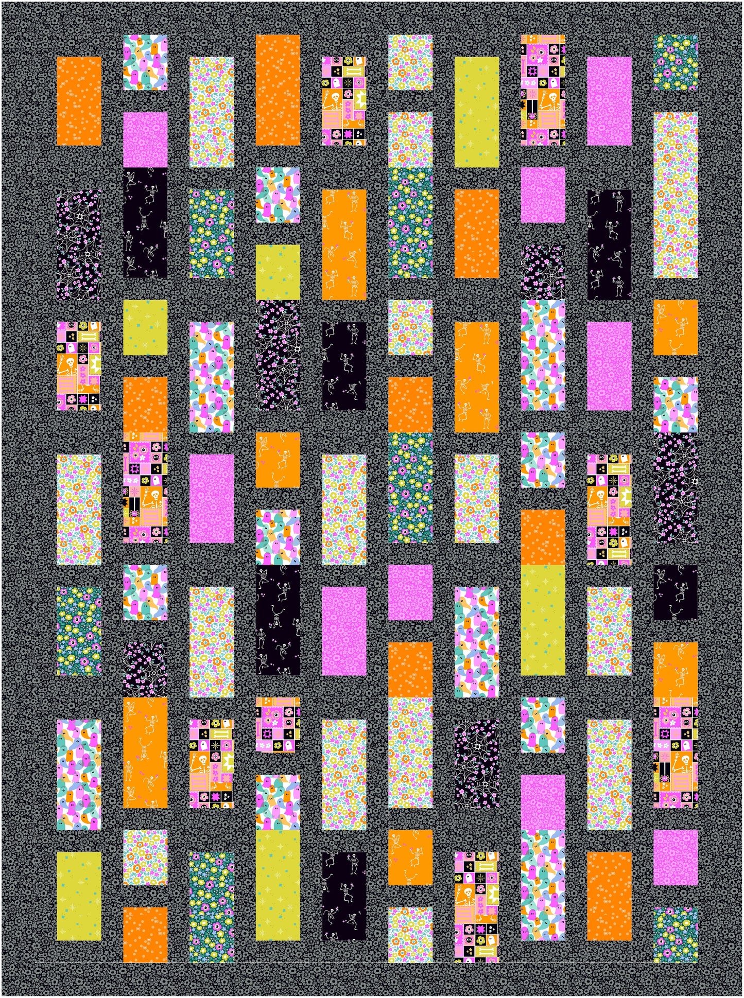 Ghostly Garden by KP Creates : City Windows Quilt Kit