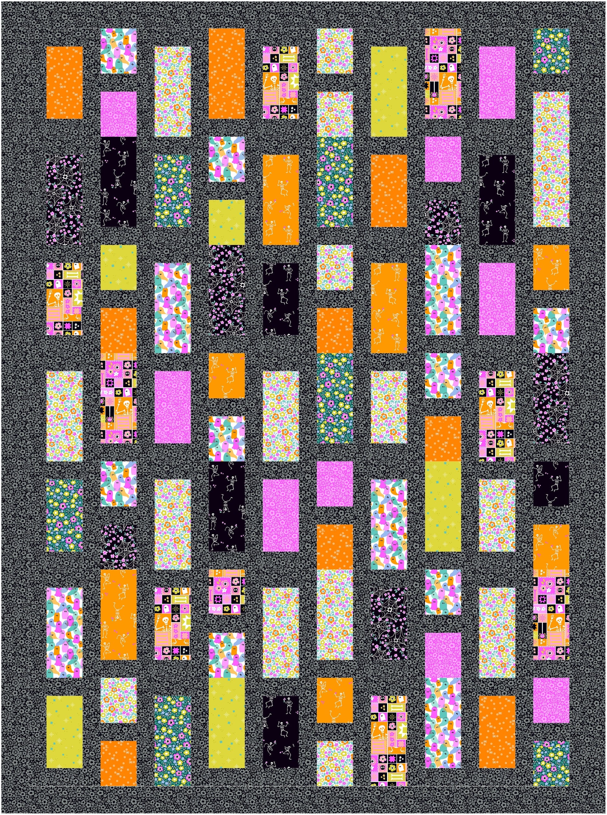 Ghostly Garden by KP Creates : City Windows Quilt Kit