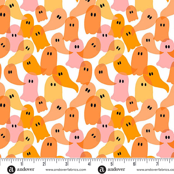 Ghostly Garden by KP Creates : Ghost Party Orange A-10202-O