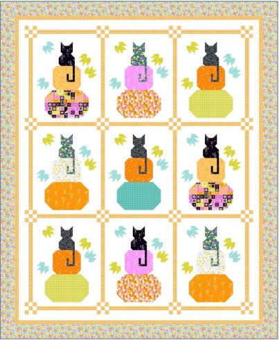 Ghostly Garden by KP Creates : Just Kitten Around Quilt Reference