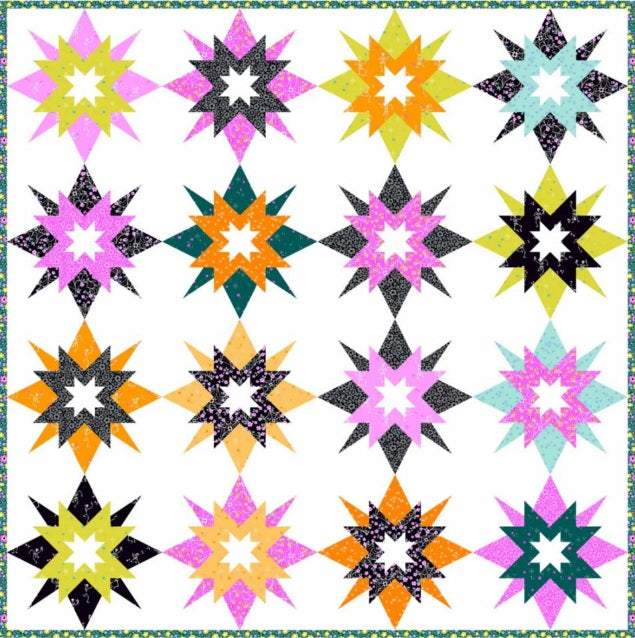 Ghostly Garden by KP Creates : Star Riot Quilt Kit
