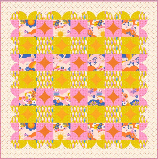 Gingham Glitz Quilt Pattern by Holly Clarke Design