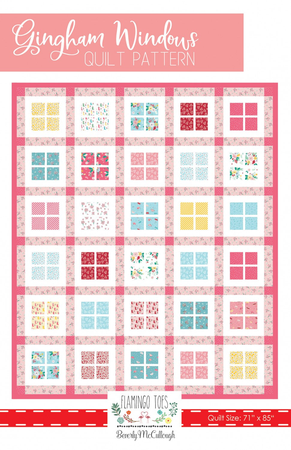 Gingham Windows Quilt Pattern by Flamingo Toes - Special Order