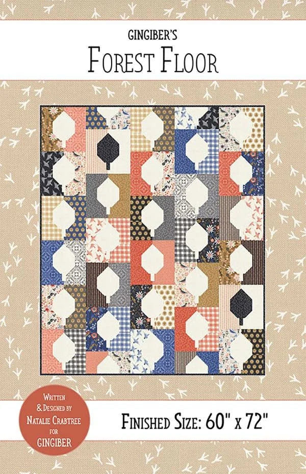 Gingiber : Forest Floor Printed Quilt Pattern by Natalie Crabtree