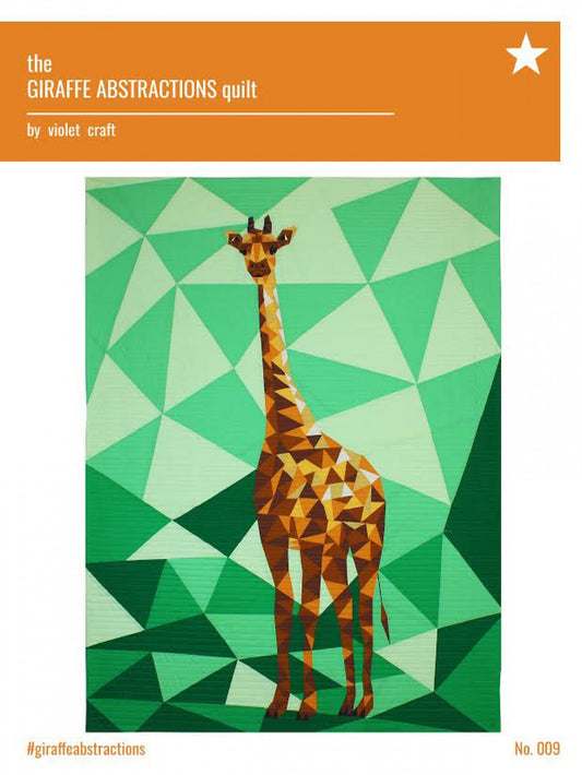 Giraffe Abstractions Quilt Quilt FPP Quilt Pattern by Violet Craft