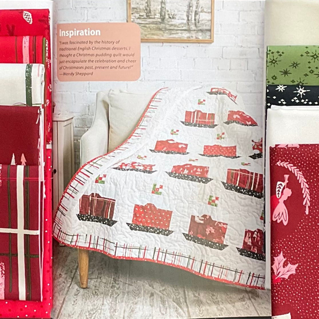 Give Us Figgy Pudding Quilt Kit featuring Good News Great Joy by Fancy That Design House