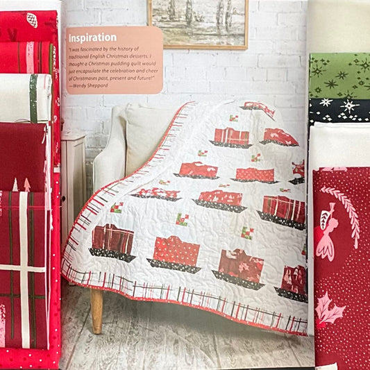 Give Us Figgy Pudding Quilt Kit featuring Good News Great Joy by Fancy That Design House