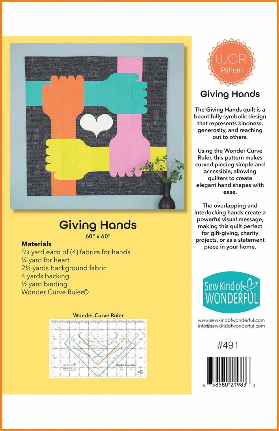 Giving Hands Quilt Pattern by Sew Kind of Wonderful
