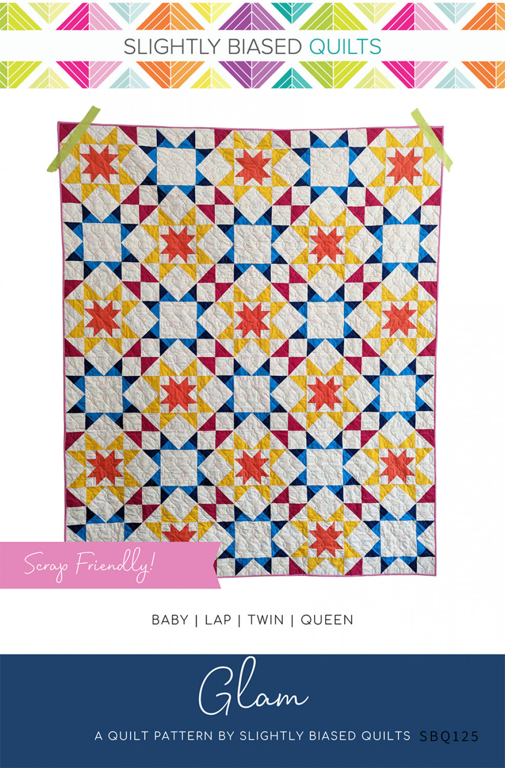 Glam Quilt Pattern by Slightly Biased Quilts