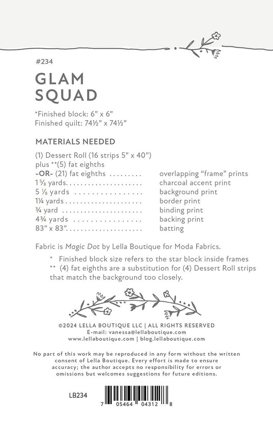Glam Squad Quilt Pattern by Lella Boutique