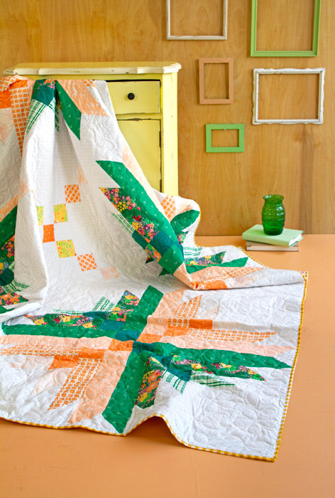 Glass House Quilt Kit featuring Daisy by Maureen Cracknell