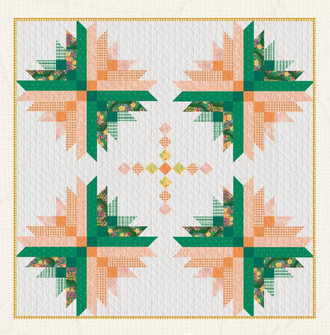 Glass House Quilt Kit featuring Daisy by Maureen Cracknell