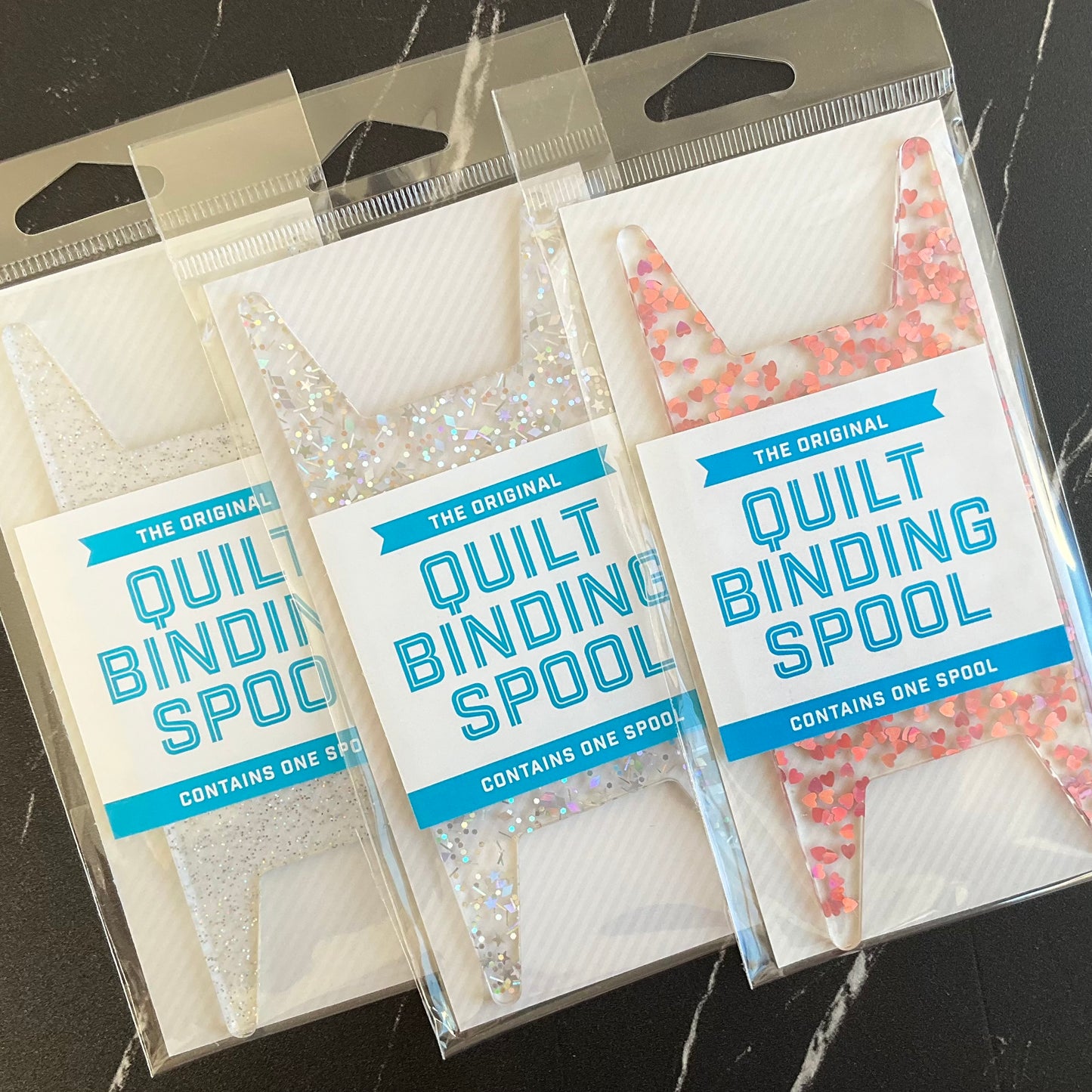 Glitter Binding Spool - 3 Different Styles - 3 Pack