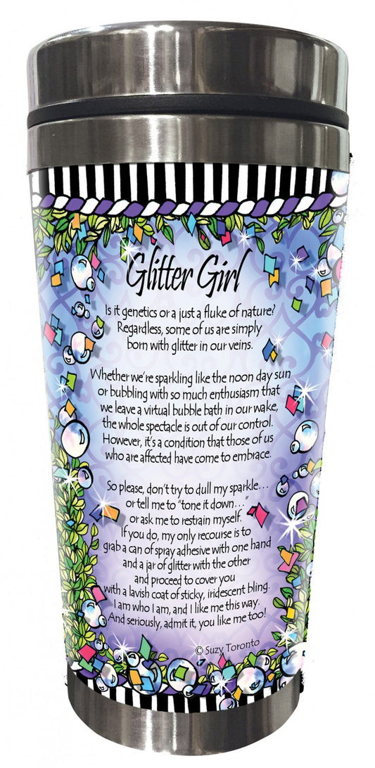 Glitter Stainless Steel Tumbler # SS891ST - Special Order