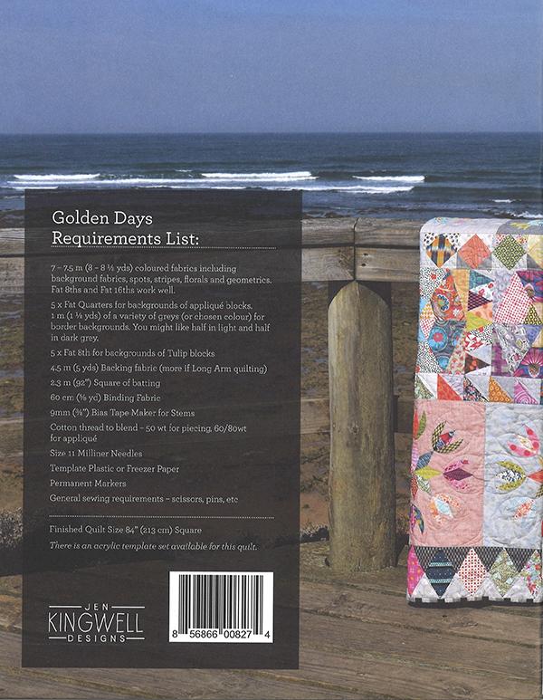 Golden Days Quilt Booklet by Jen Kingwell Designs - Special Order