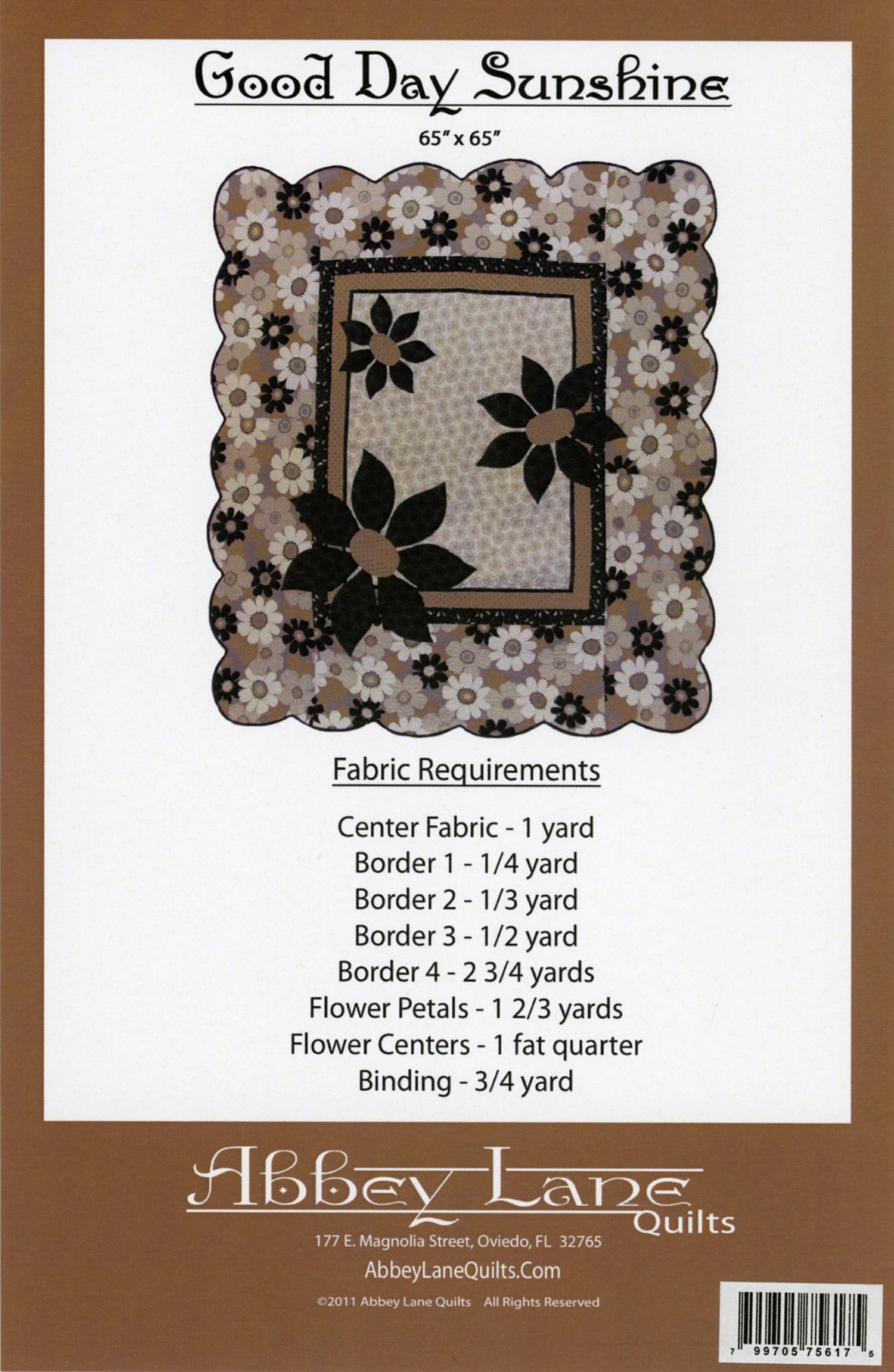 Good Day Sunshine Applique Quilt Pattern by Abbey Lane Quilts