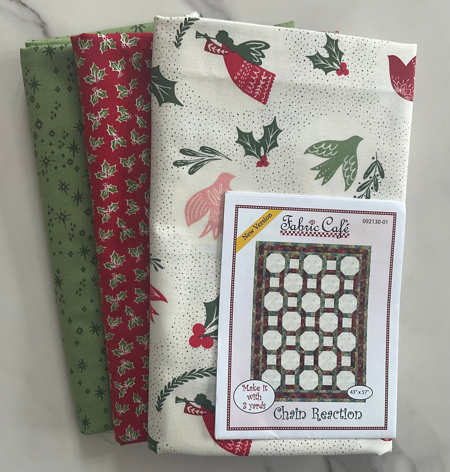 Good News Great Joy by Fancy That Design House - Chain Reaction 3 Yard Quilt Kit