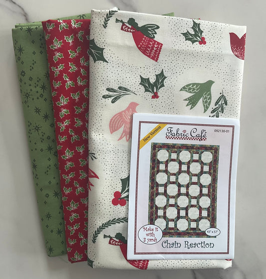 Good News Great Joy by Fancy That Design House - Chain Reaction 3 Yard Quilt Kit