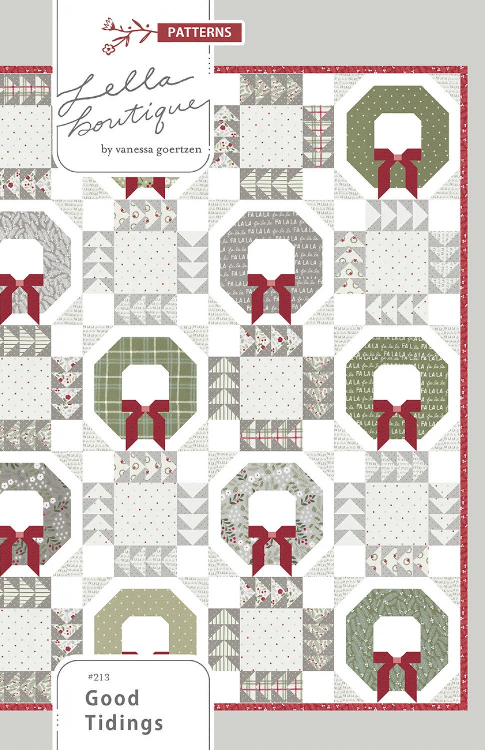 Good Tidings Quilt Pattern by Lella Boutique