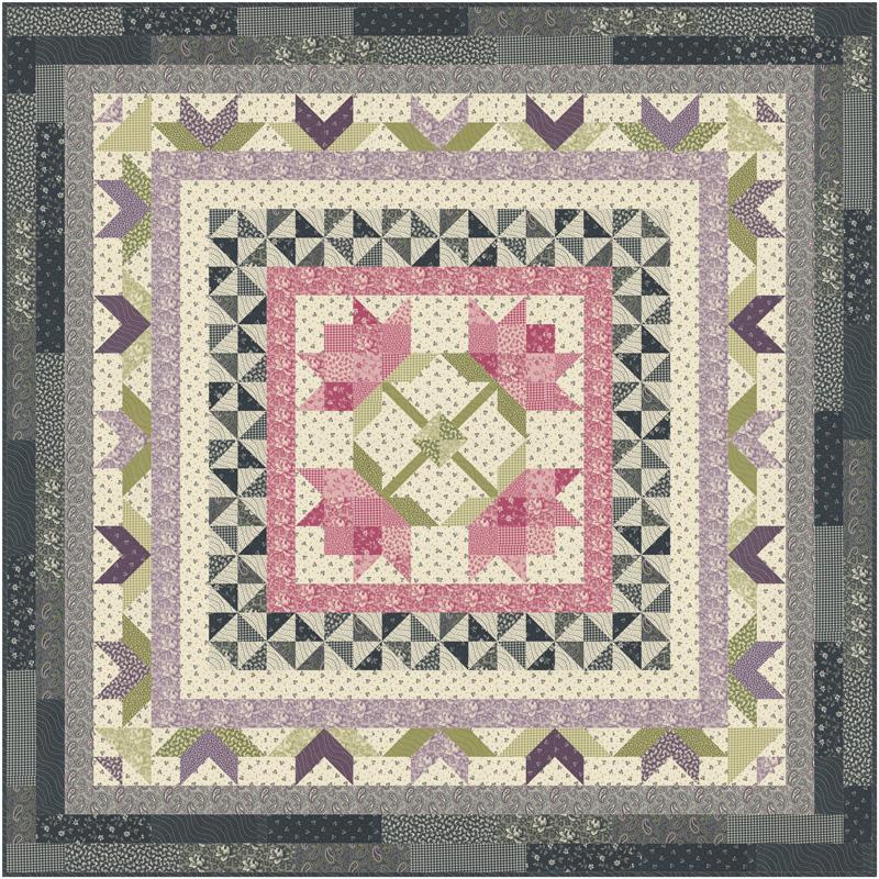 Goodnight Irene 1890-1920 by Betsy Chutchian : Lilacs and Roses Quilt Front Shop Sample