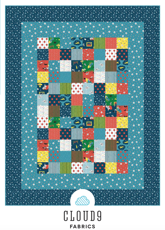 Goodnight Moon by Cloud9 Fabrics : Free PDF Snuggle Patch Quilt Pattern
