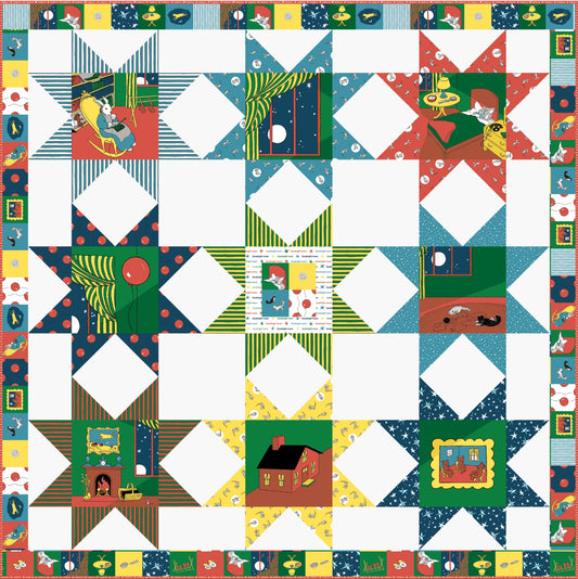 Goodnight Moon by Cloud9 Fabrics : Goodnight Sleepyhead Quilt Kit