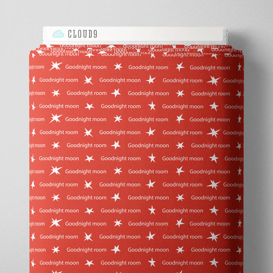 Goodnight Moon by Cloud9 Fabrics : Red/White 229226