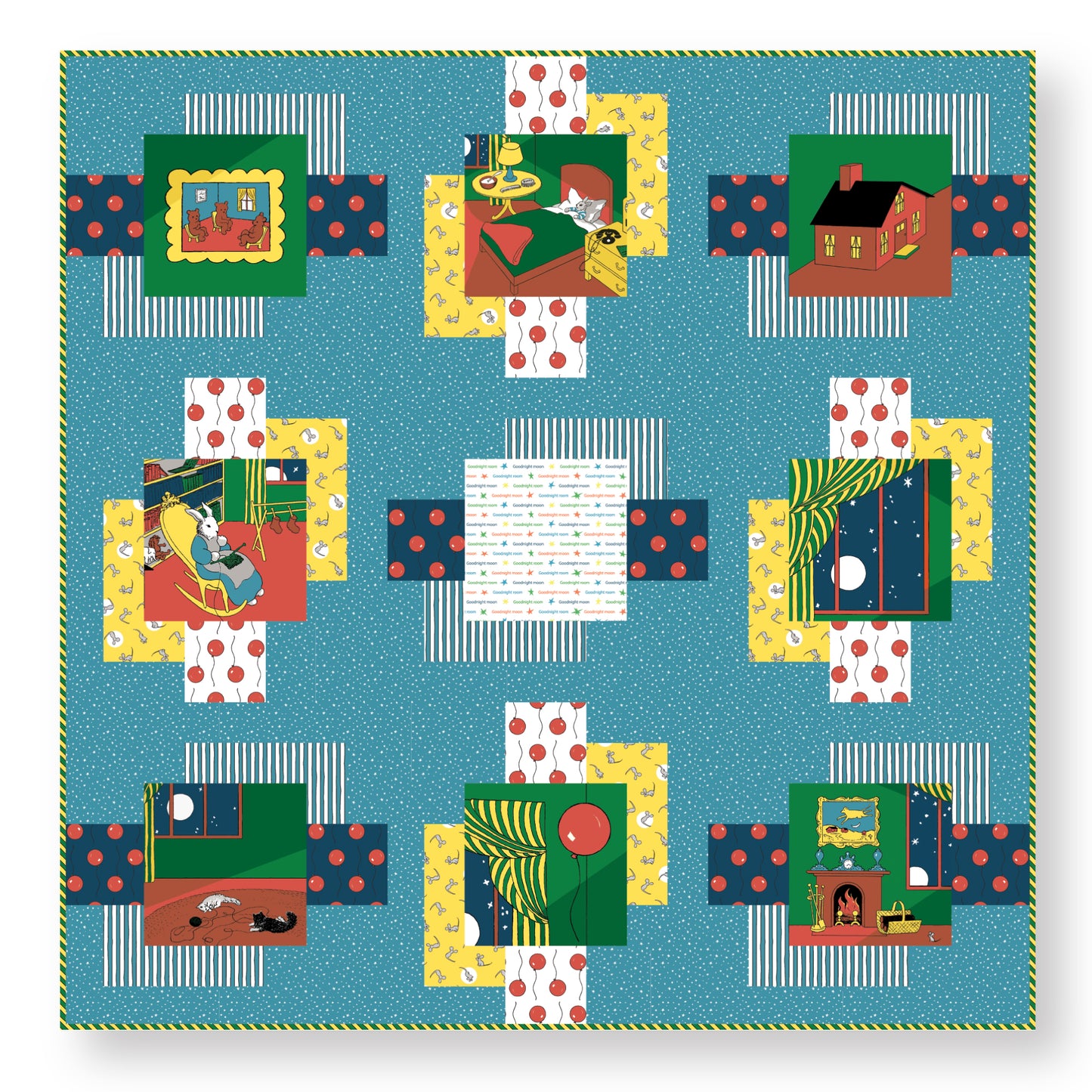 Goodnight Moon by Cloud9 Fabrics : Scrapbooking Quilt Kit