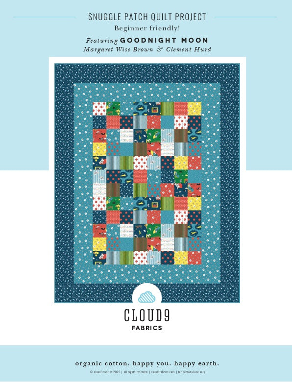 Goodnight Moon by Cloud9 Fabrics : Snuggle Patch Quilt Kit