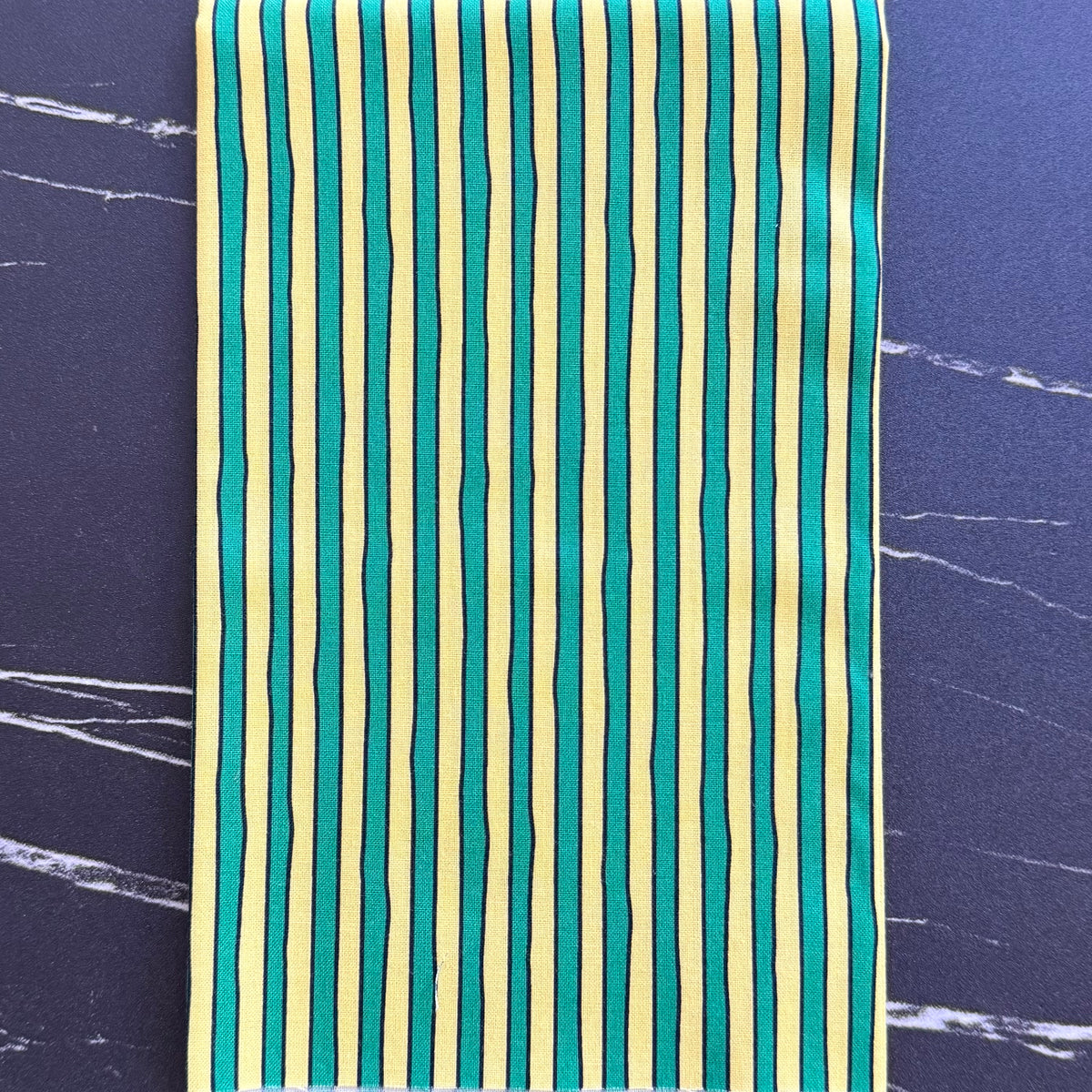 Goodnight Moon by Cloud9 Fabrics : Stripe Yellow/Green 229227