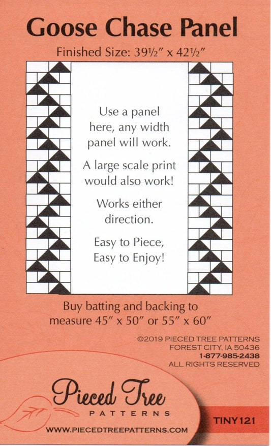 Goose Chase Panel Quilt Pattern by Pieced Tree Quilts