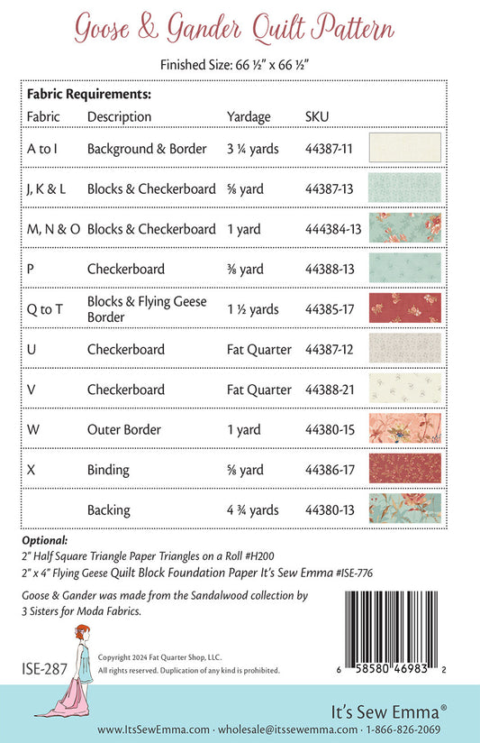 Goose & Gander Quilt Pattern by It’s Sew Emma