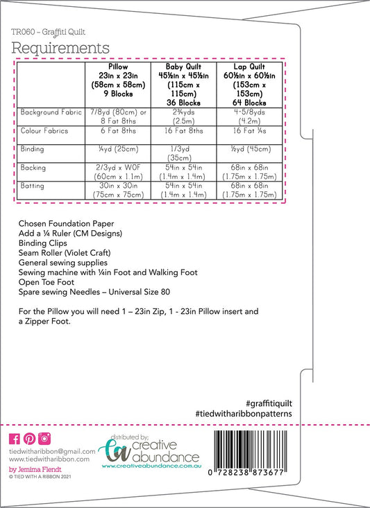 Graffiti Quilt # CATR060 - Special Order