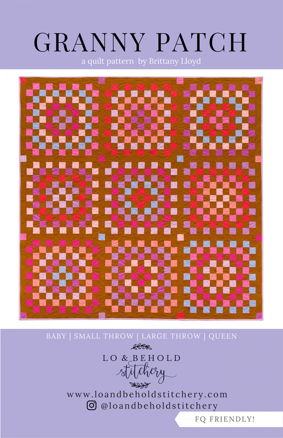 Granny Patch Quilt Pattern by Lo & Behold Stitchery