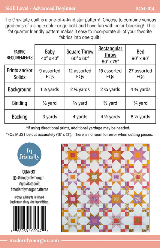 Gravitate Quilt Pattern by Modernly Morgan