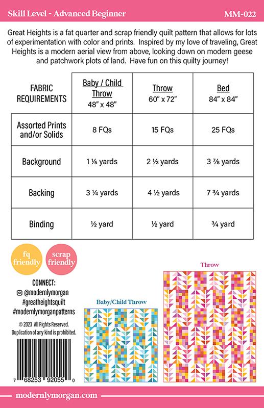 Great Heights Quilt Pattern by Modernly Morgan