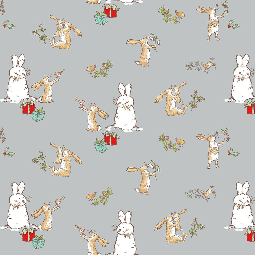 Guess How Much I Love You 2026 by Anita Jeram : Bunny Scenes Y4819-5 Light Gray