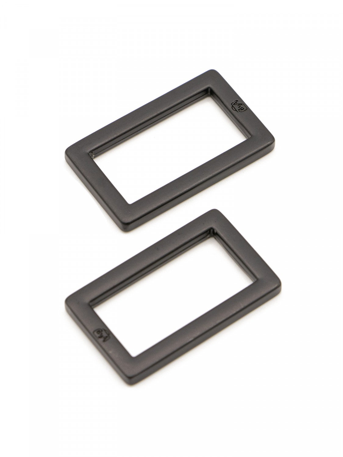 Rectangle Ring Flat 1in Black Metal Set of Two # HAR1RRBMTWO - Special Order