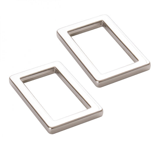 Rectangle Ring Flat 1in Nickel Set of Two # HAR1RRNTWO - Special Order