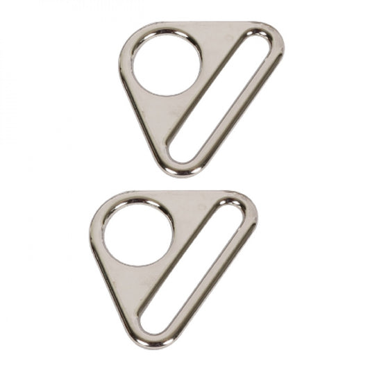 Triangle Ring Flat 1in Nickel Set of Two # HAR1TRNTWO - Special Order