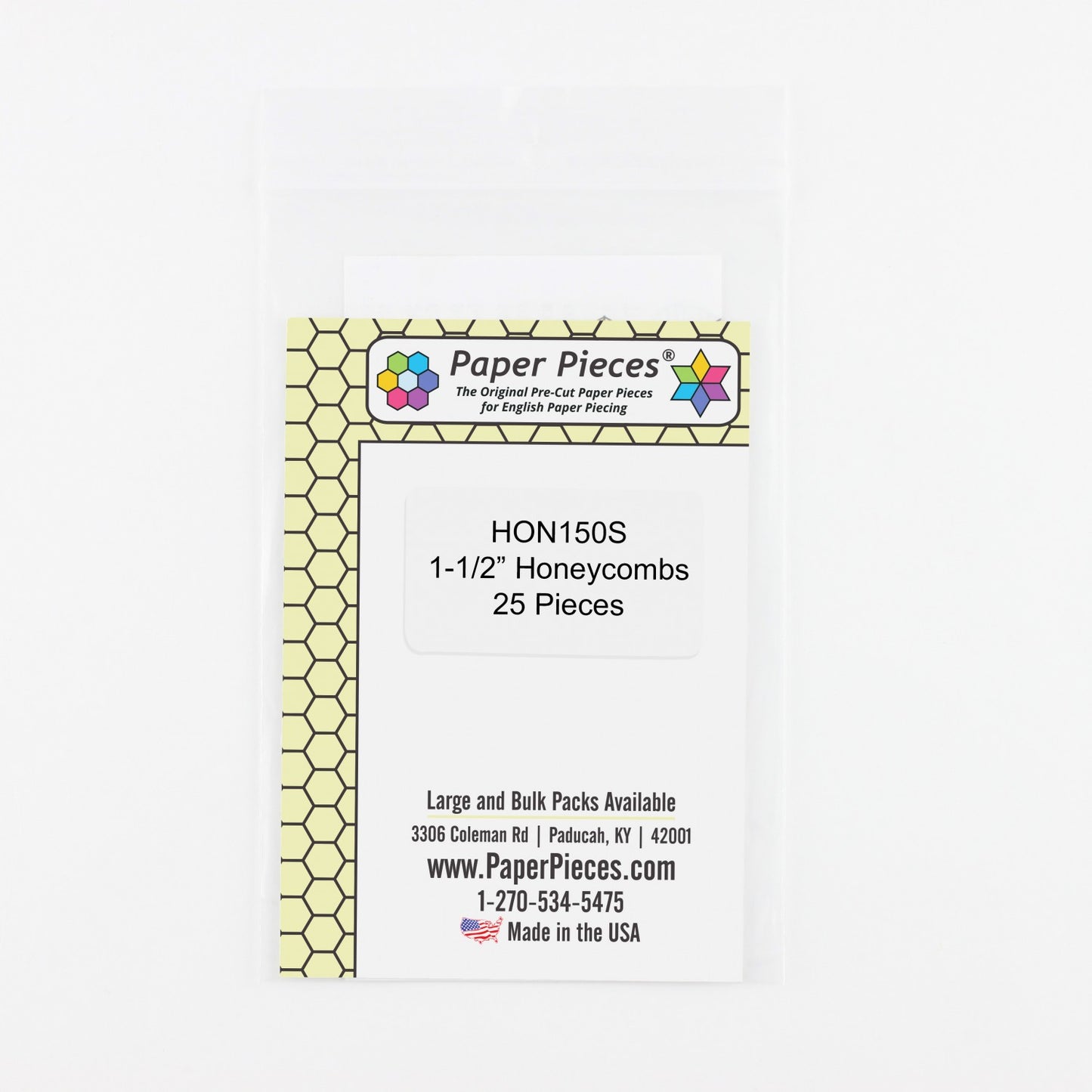 Honeycomb Small Pack 1-1/2" 25 Pieces # HON150S - Special Order