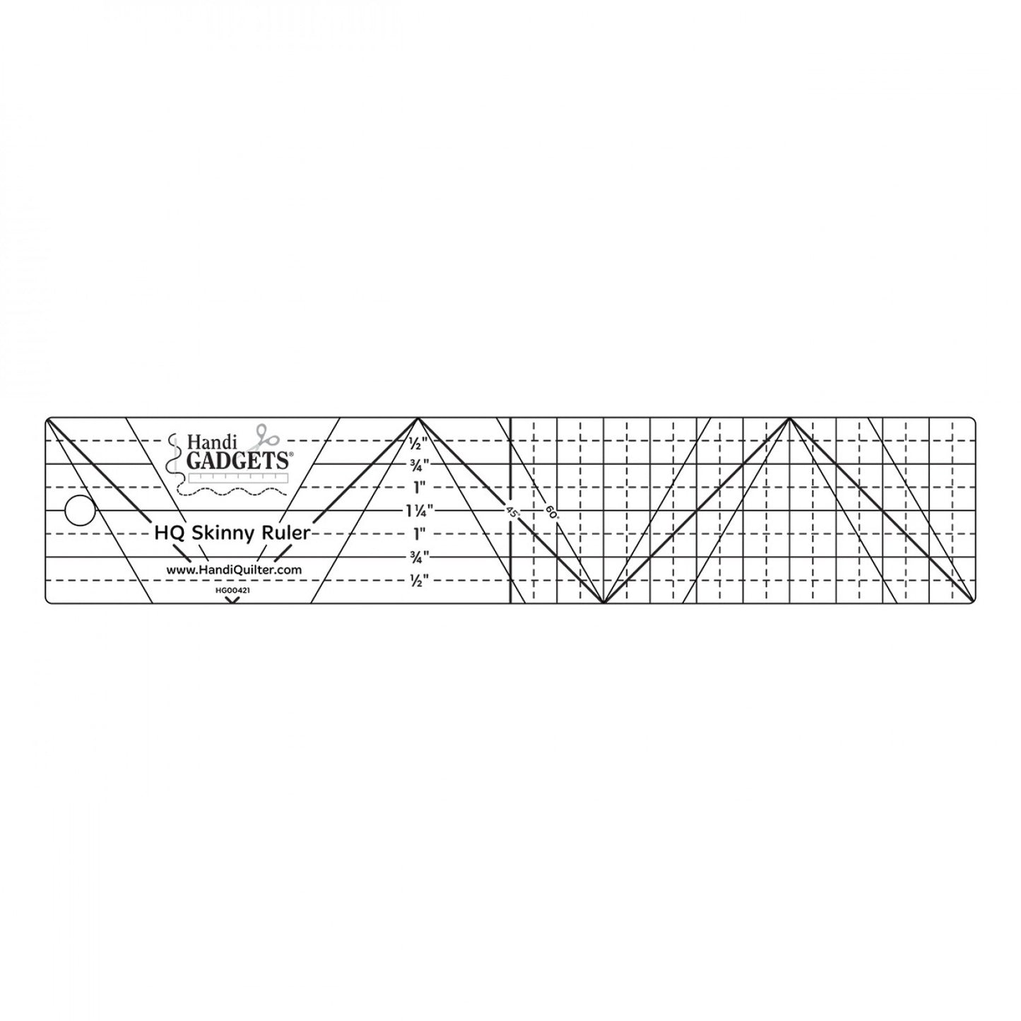 HQ Skinny Ruler 2in x 10in # HG00421 - Special Order