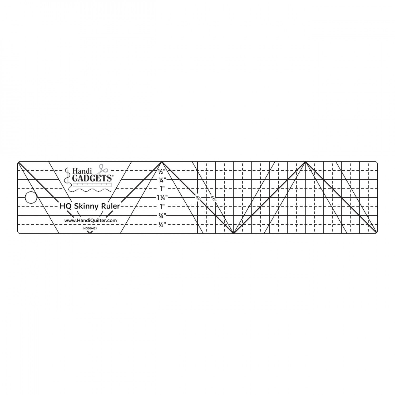 HQ Skinny Ruler 2in x 10in # HG00421 - Special Order